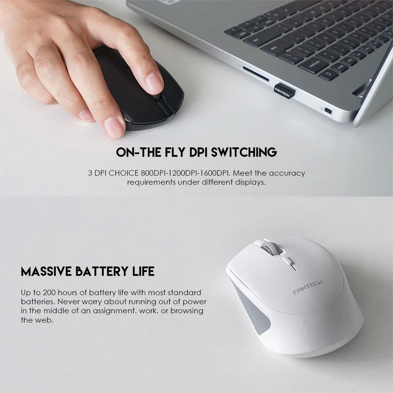 Fantech W190 Dual Mode Wireless Office Mouse Fantech W190 Dual Mode Wireless Office Mouse